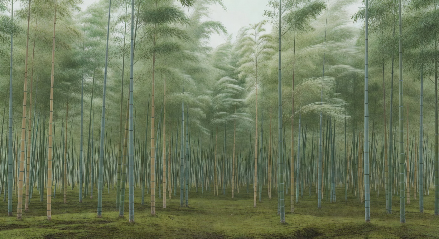 竹林の静かな風景