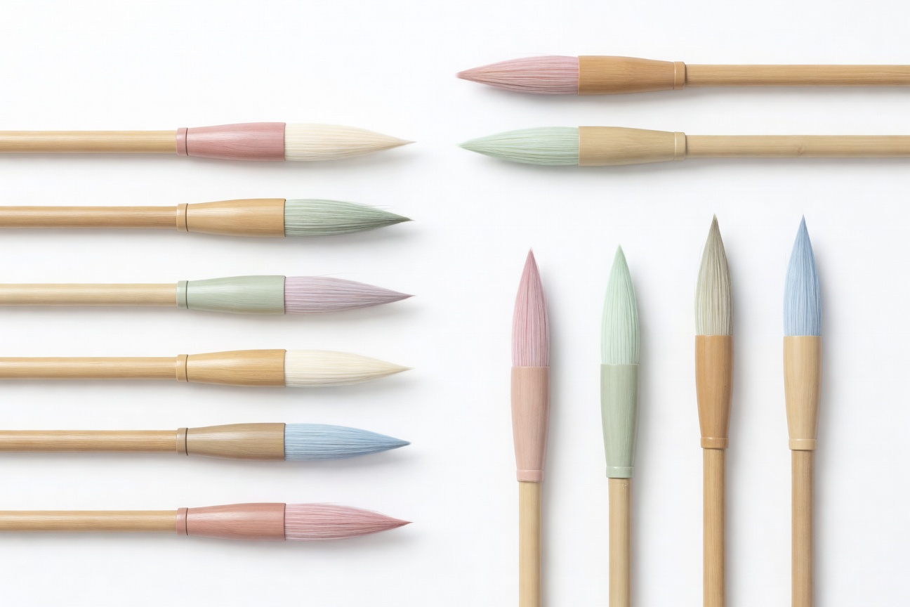 毛筆のデコレーション